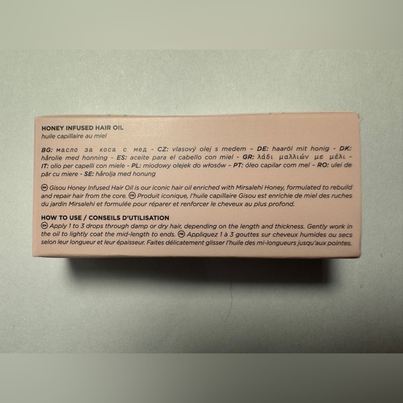 Gisou Honey Infused Hair Oil Clean Natural Haircare 3ml .10oz Travel Mini Size - Picture 4 of 6